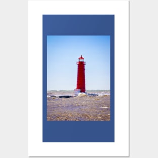 Grand Haven "Inner Pier" Lighthouse Posters and Art